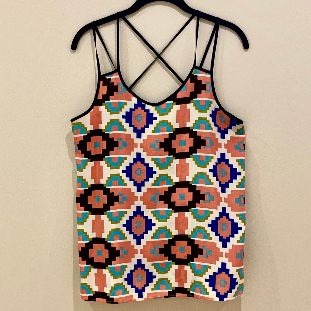 Francesca's Patterned Tank Top